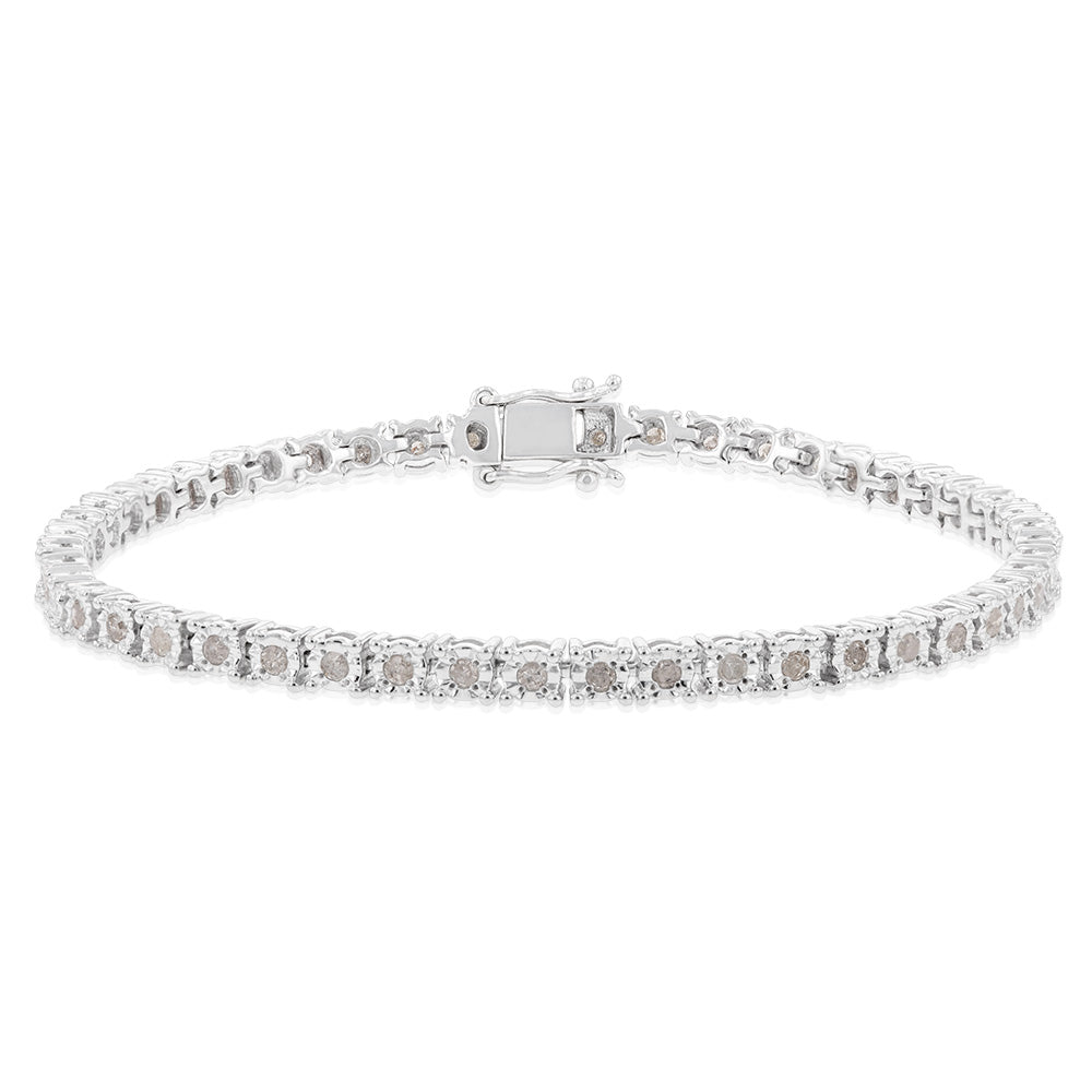 Carat Diamond Macys Diamond Tennis Bracelet Sale Sterling Silver