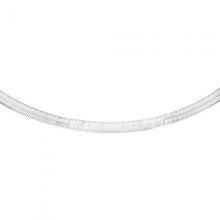 Load image into Gallery viewer, Sterling Silver Rhodium Plated Diamond Cut Strata Hbone 43cm Chain
