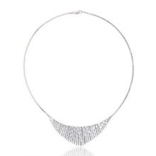 Load image into Gallery viewer, Sterling Silver Rhodium Plated Fancy 43cm Cleopatra Chain