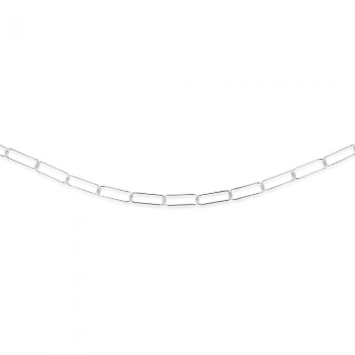 Sterling Silver Paper Clip 81cm Chain