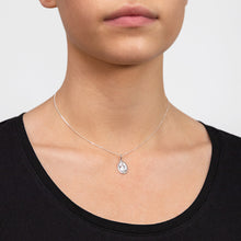 Load image into Gallery viewer, Sterling Silver Rhodium Plated Small Holy Mary Pendant