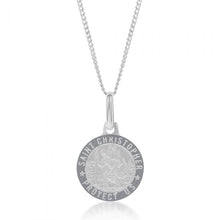 Load image into Gallery viewer, Sterling Silver St. Christopher 12mm Pendant