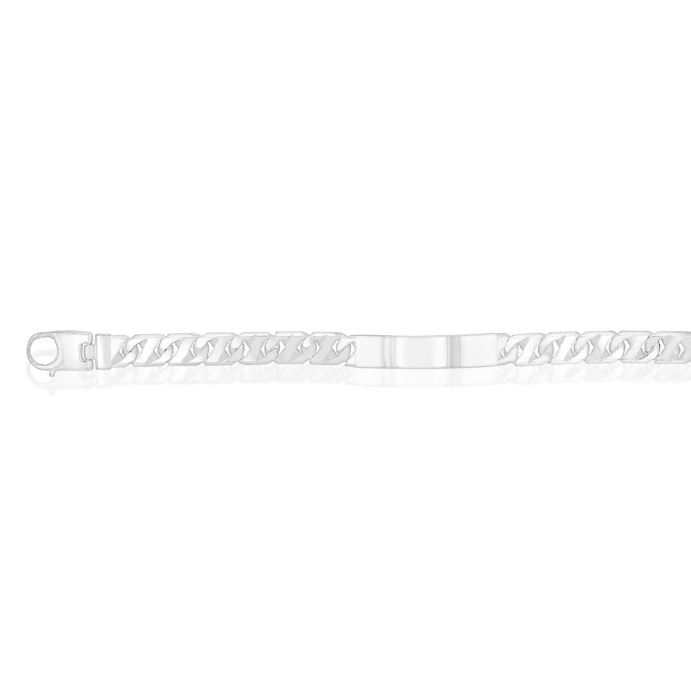 Sterling Silver Heavy ID 22cm Bracelet