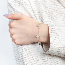 Load image into Gallery viewer, Sterling Silver Heart And Mum On 16+3cm Bracelet