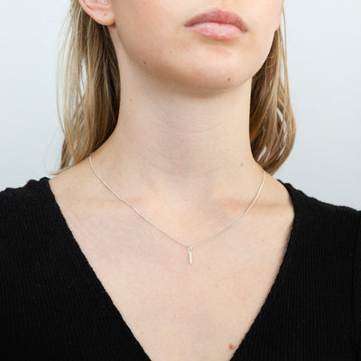 Sterling Silver Cubic Zirconia Initial 