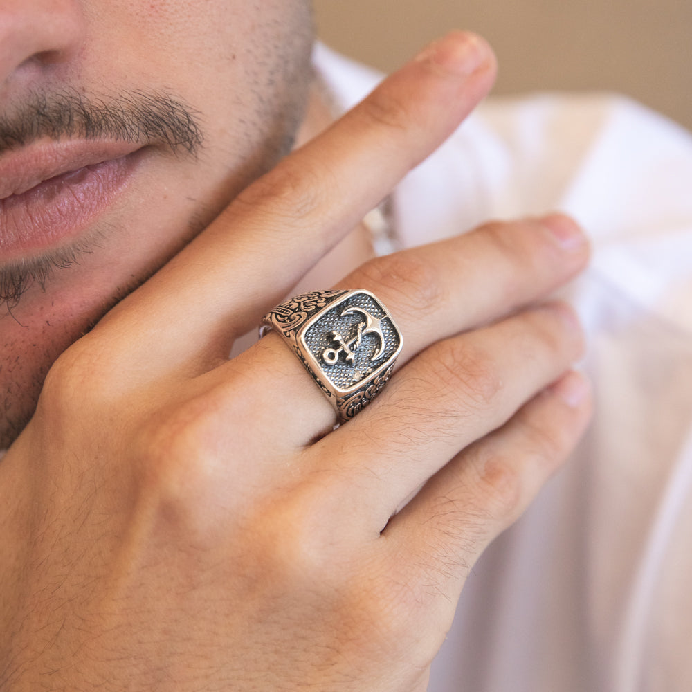 Mens Engraved Ring, Sterling Silver Wedding Band, Mens Wide Ring, Mens  Celtic Ring, Mens Celtic Wedding Band, Trinity Knot Ring, 1560