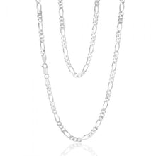 Load image into Gallery viewer, Sterling Silver Figaro 150 Gauge 60cm Chain