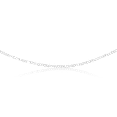 Sterling Silver Curb 100 Gauge 45cm Chain