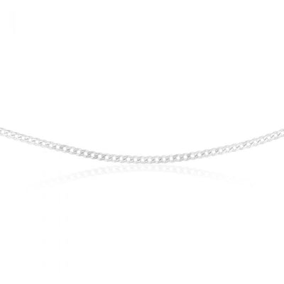 Sterling Silver Curb 100 Gauge 50cm Chain