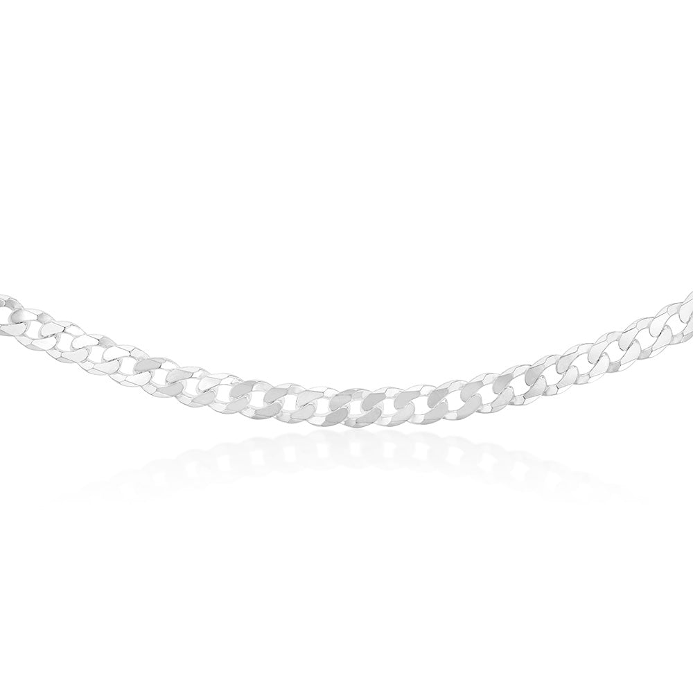 Sterling Silver Curb 250 Gauge 55cm Chain