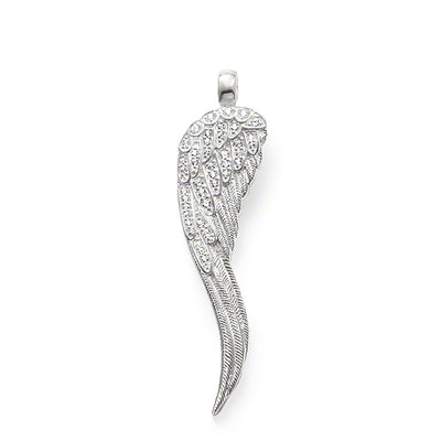 Thomas Sabo Sterling Silver Cubic Zirconia Angel Wing Pendant