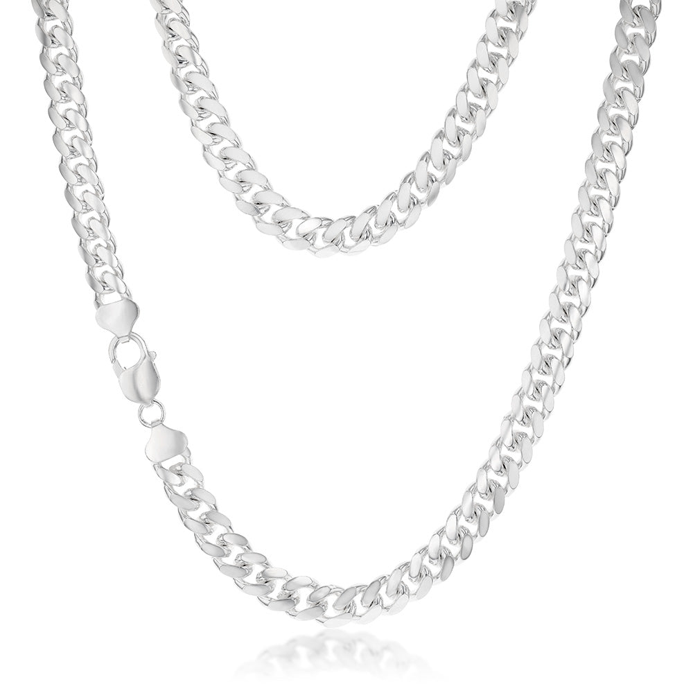 Sterling Silver Curb 280 Gauge 55cm Chain