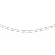 Load image into Gallery viewer, Sterling Silver Patterned Paperclip 140 Gauge 45cm Chain