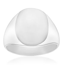Load image into Gallery viewer, Sterling Silver Plain Oval Gents Ring