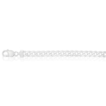 Load image into Gallery viewer, Sterling Silver Beveled Curb 200Gauge 21cm Bracelet