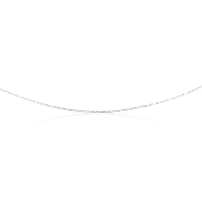 Sterling Silver Fancy Figaro 40+5cm Chain