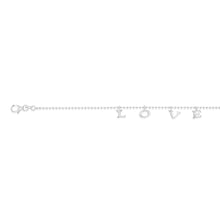 Load image into Gallery viewer, Sterling Silver Love Charm 16+3cm Bracelet