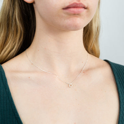 Sterling Silver Cubic Zirconia Initial 