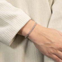 Load image into Gallery viewer, Sterling Silver 1/5 Carat Diamond Heart Bracelet 18.5cm
