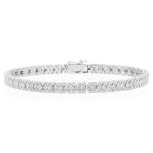 Load image into Gallery viewer, Sterling Silver 1/2 Carat Diamond 17.5cm Bracelet