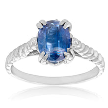 Load image into Gallery viewer, 1.00ct Kyanite Solitaire Ring Set in Sterling Silver