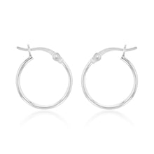 Load image into Gallery viewer, Sterling Silver Palin 15mm Hoop Earrings