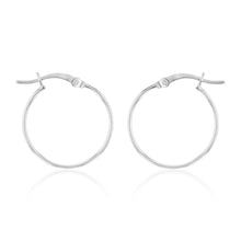 Load image into Gallery viewer, Sterling Silver Plain 20mm Hoop Earrings