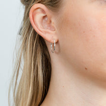 Load image into Gallery viewer, Sterling Silver Plain 20mm Hoop Earrings