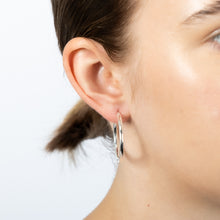 Load image into Gallery viewer, Sterling Silver Plain 30mm Hoop Earrings