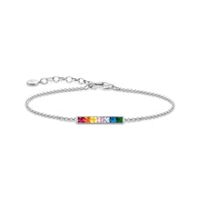 Load image into Gallery viewer, Thomas Sabo Rainbow Heritage Bar 16-19cm Adjustable Bracelet