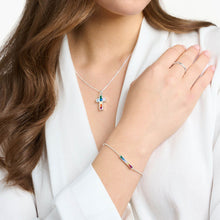 Load image into Gallery viewer, Thomas Sabo Rainbow Heritage Bar 16-19cm Adjustable Bracelet