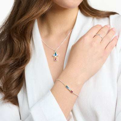 Thomas Sabo Rainbow Heritage Bar 16-19cm Adjustable Bracelet