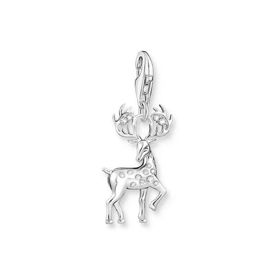 Thomas Sabo Sterling Silver Charm Club Reindeer Charm