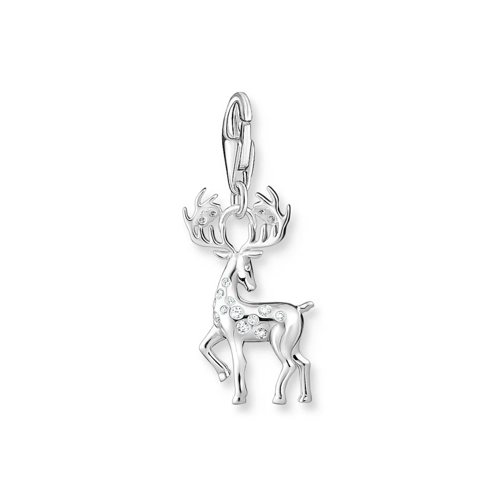 Thomas Sabo Sterling Silver Charm Club Reindeer Charm