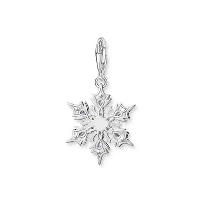 Thomas Sabo Sterling Silver Charm Club Snow Crystal Charm