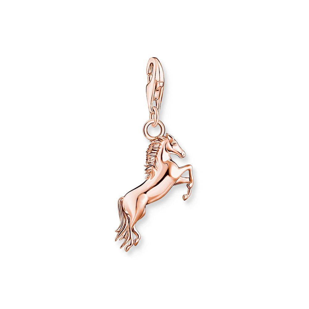 Thomas Sabo Sterling Silver Rose Gold Plated Charm Club Horse Charm