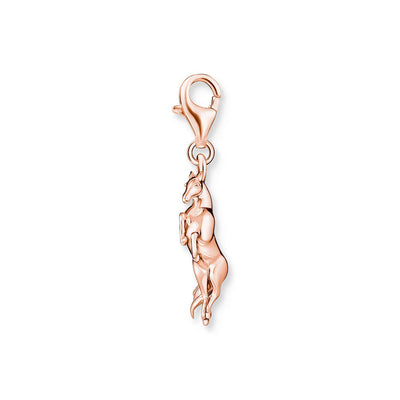 Thomas Sabo Sterling Silver Rose Gold Plated Charm Club Horse Charm