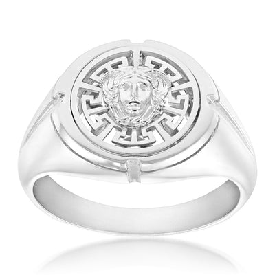 Sterling Silver Medusa Fancy Ring