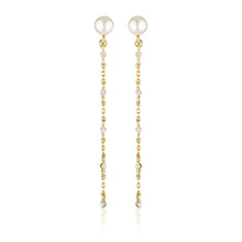 Load image into Gallery viewer, Georgini Red Carpet Gold Plated Sterling Silver Globe Drop Earrings