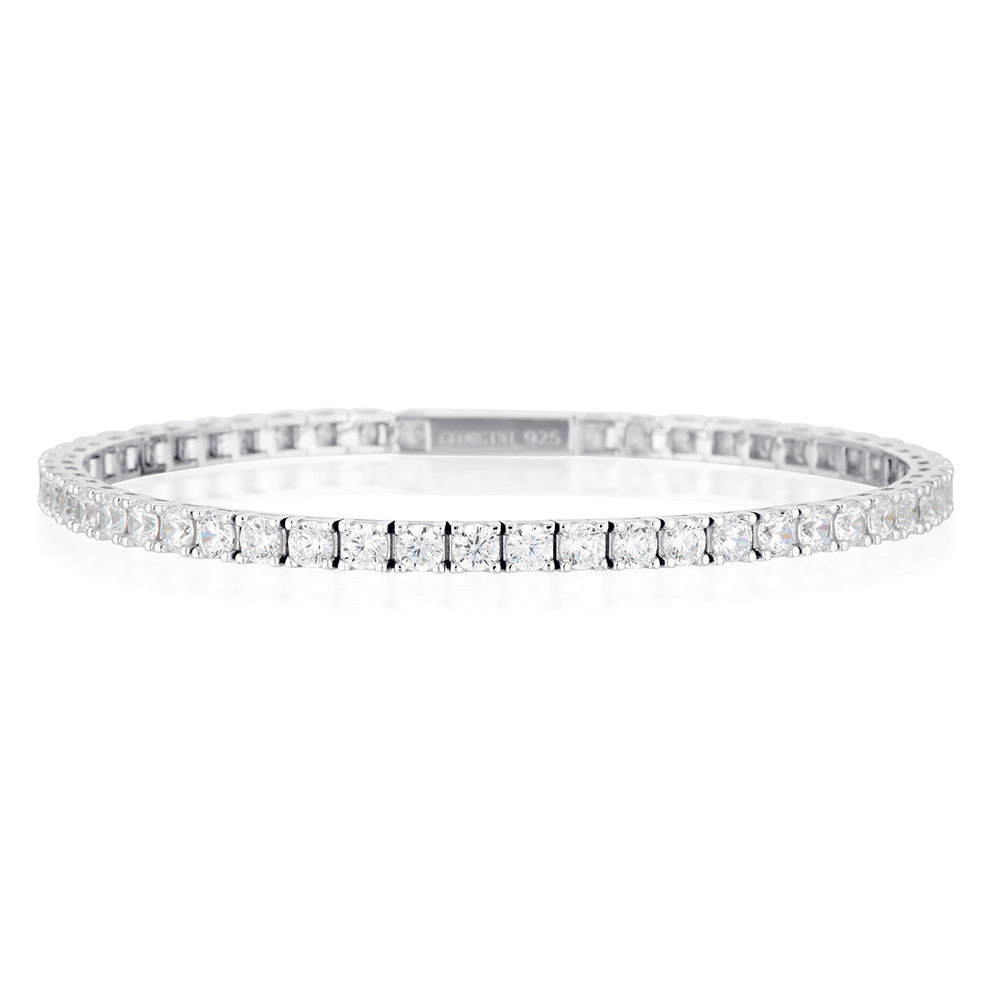 Georgini Sterling Silver Selena 3mm 19.5 cm Tennis Bracelet