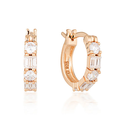 Georgini Rose Gold Plated Irina Small Hoop Earrings