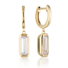 Load image into Gallery viewer, Georgini Gold Plated Sterling Silver Emilio Drop Earrings