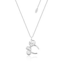 Load image into Gallery viewer, Disney Rhodium Plated Sterling Silver Minnie Mouse Headband Pendant On Chain