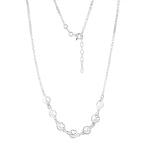 Load image into Gallery viewer, Sterling Silver Paw Mark Discs On 45cm Chain