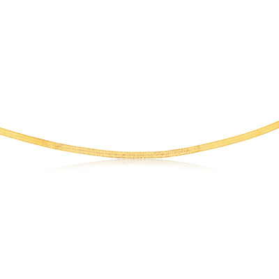 Sterling Silver Gold Plated Fancy 40cm Choker Chain