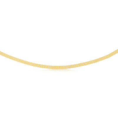 Sterling Silver Gold Plated Fancy 40cm Choker Chain