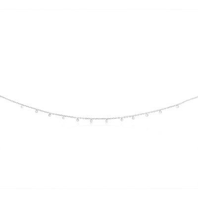 Sterling Silver Fancy 40cm Choker Chain