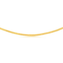 Load image into Gallery viewer, Sterling Silver Gold Plated Flat 40cm Choker Chain