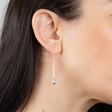 Load image into Gallery viewer, Sterling Silver Tear Drop Threader Earrings