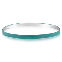 Load image into Gallery viewer, Sterling Silver Tiffany Enamel On 65mm Bangle